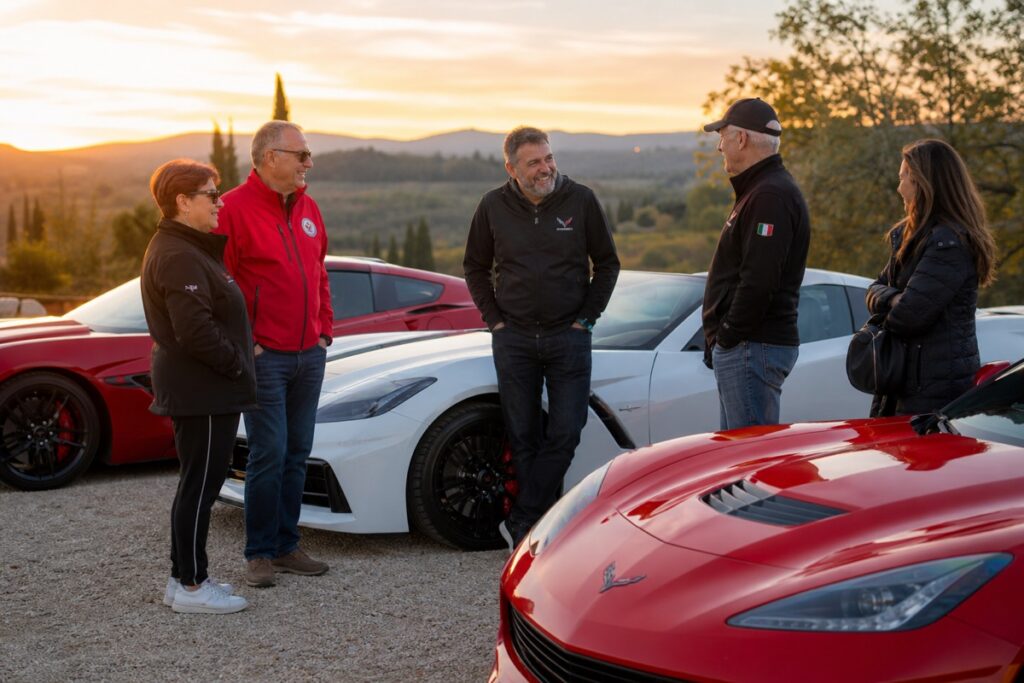 Raduno di Chevrolet Corvette in Italia